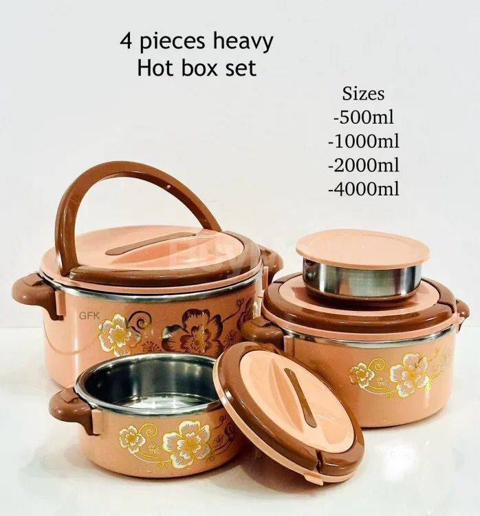 4 PIECES HEAVY HOT BOX SET