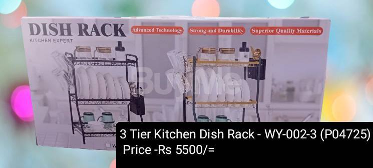 3 TIER KITCHEN DISH RACK