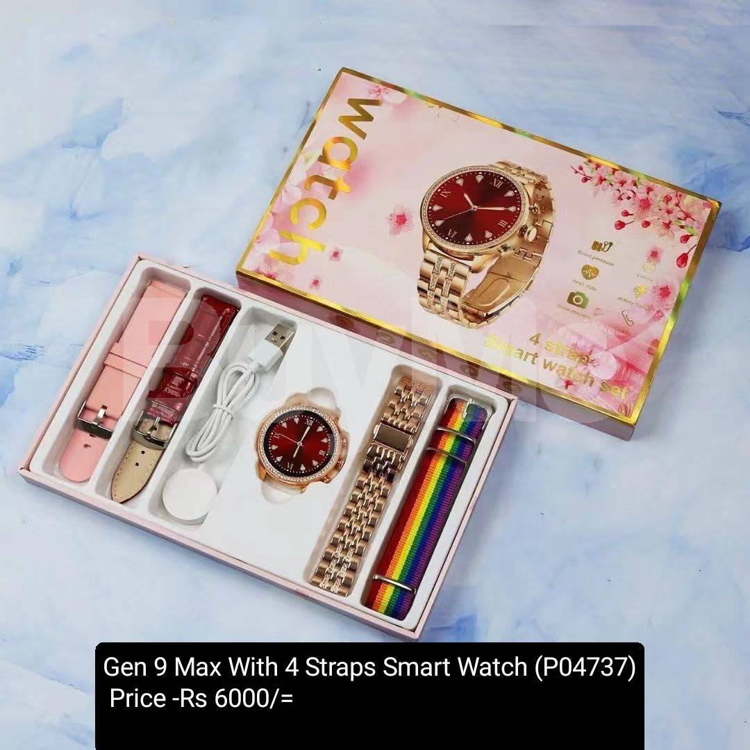GEN 9 MAX WITH 4 STRAPS SMART WATCH