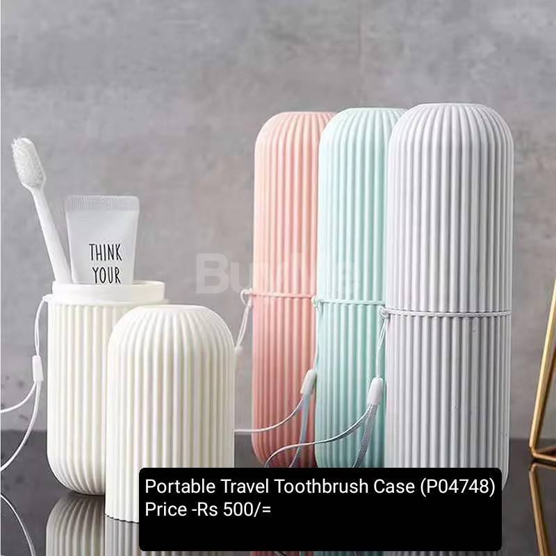 PORTABLE TRAVEL TOOTHBRUSH CASE