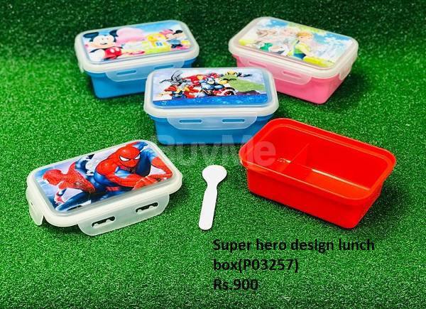 SUPER HERO DESIGN LUNCH BOX FOR KIDS
