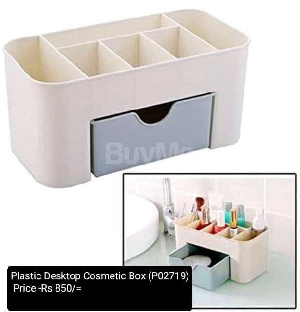 PLASTIC DESKTOP COSMETIC BOX