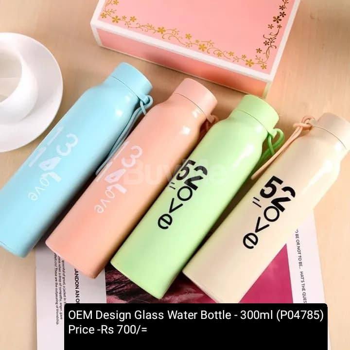 OEM DESIGN GLASS WATER BOTTLE - 300ML