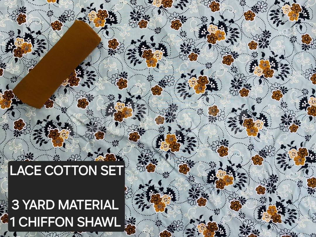 LACE COTTON SET 3 - BROWN & WHITE