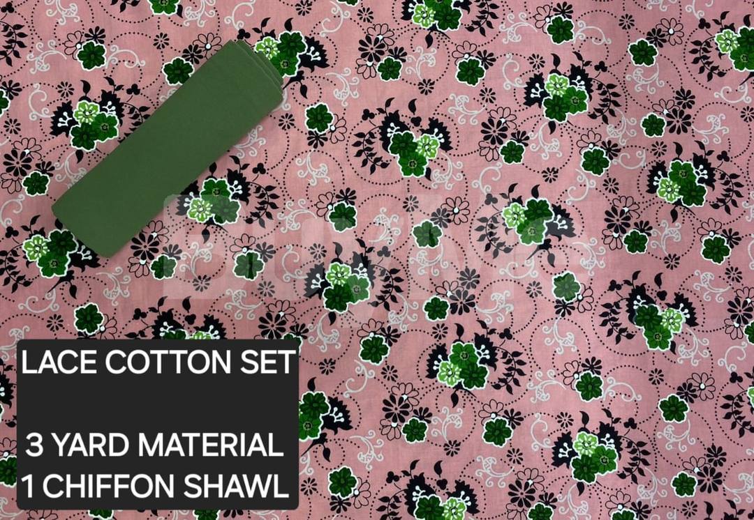 LACE COTTON SET 8 - PINK & GREEN