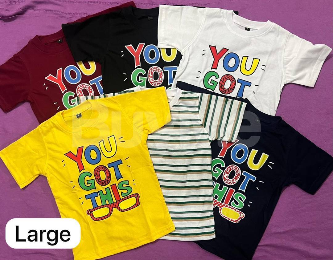 KIDS CREW NECK T SHIRT