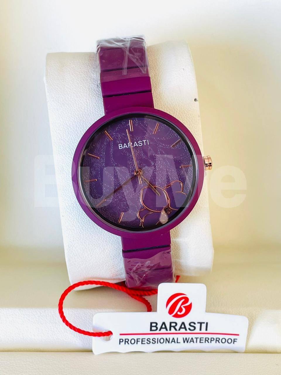 BARASTI MATE STEEL WATCH FOR LADIES - DARK PURPLE