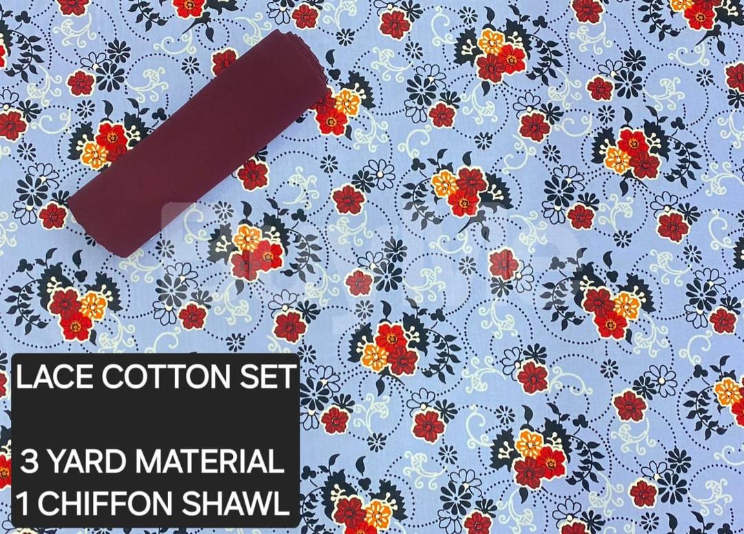 LACE COTTON SET - LIGHT BLUE MIXED