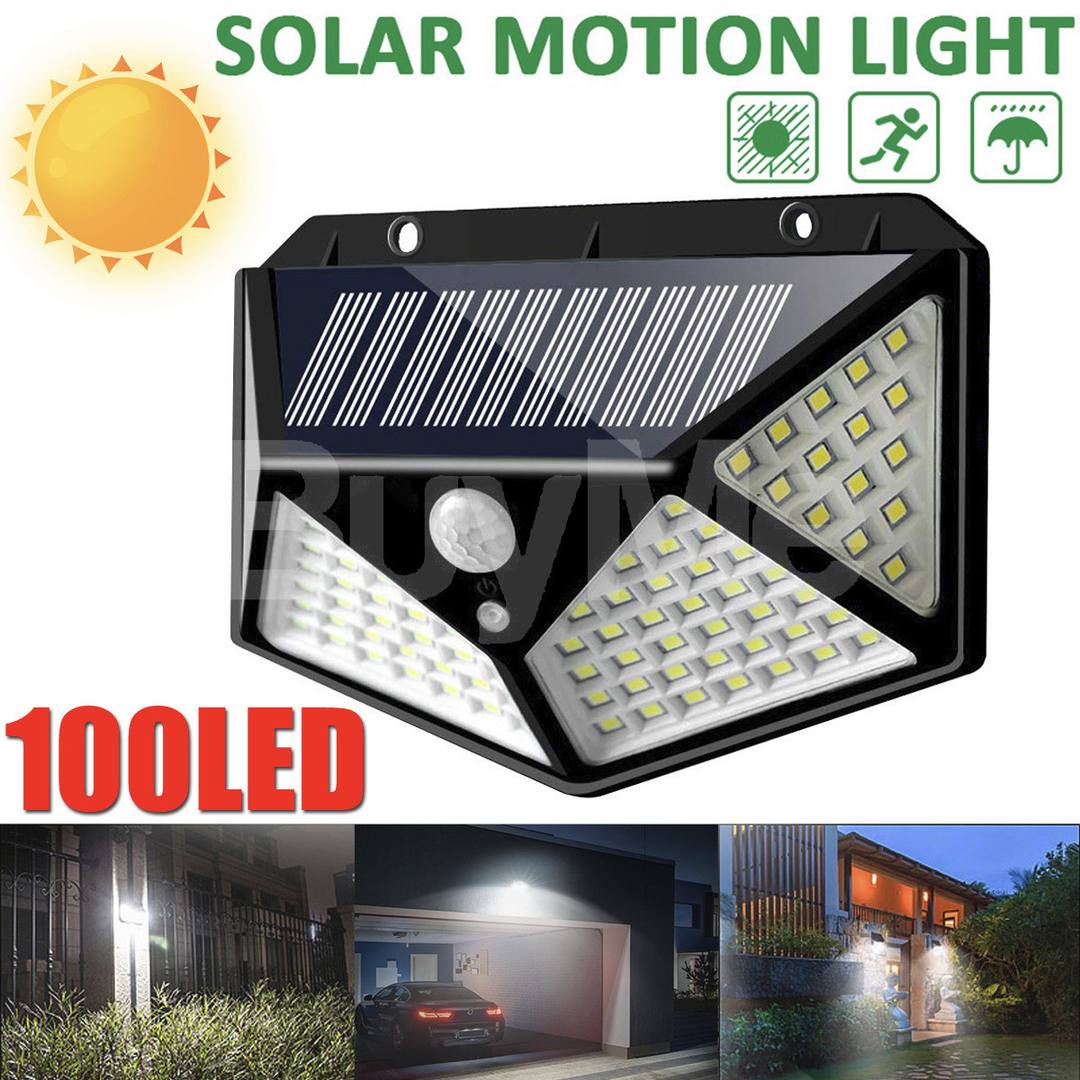 SOLAR 100 LED WITH MOTION WORK LIGHT