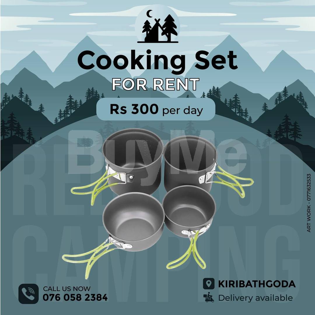 CAMPING COOKING SET FOR RENT