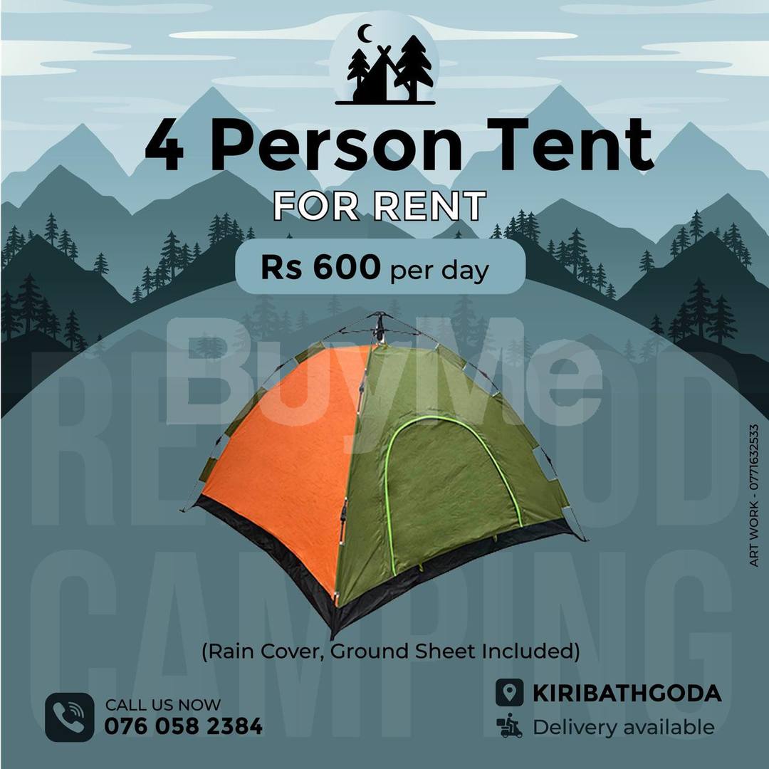 4 PERSON CAMPING TENT - FOR RENT