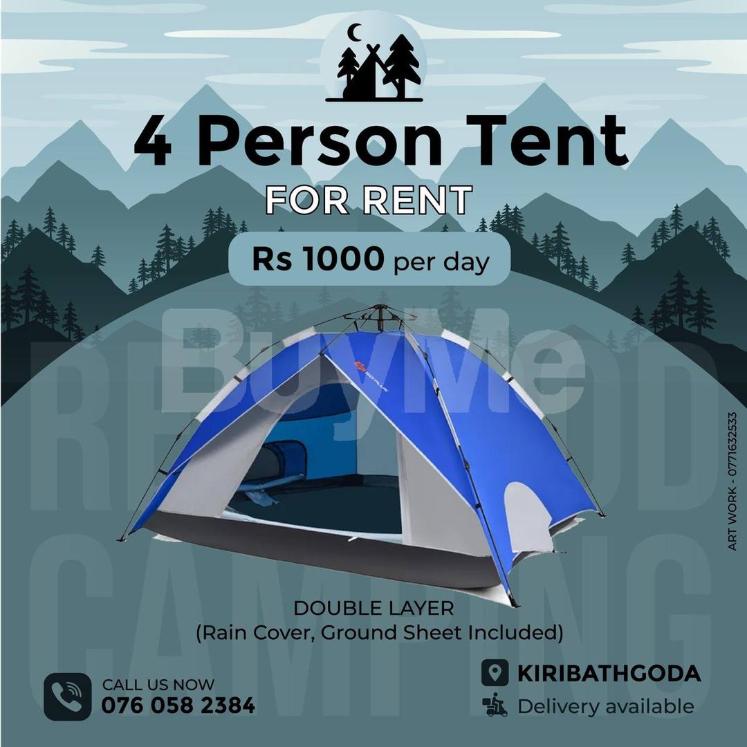 4 PERSON CAMPING TENT - RENT