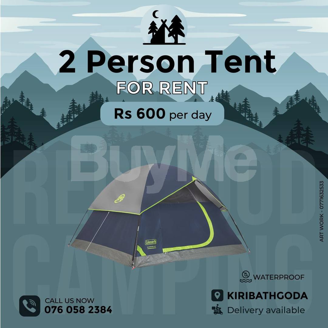 2 PERSON TENT - RENT