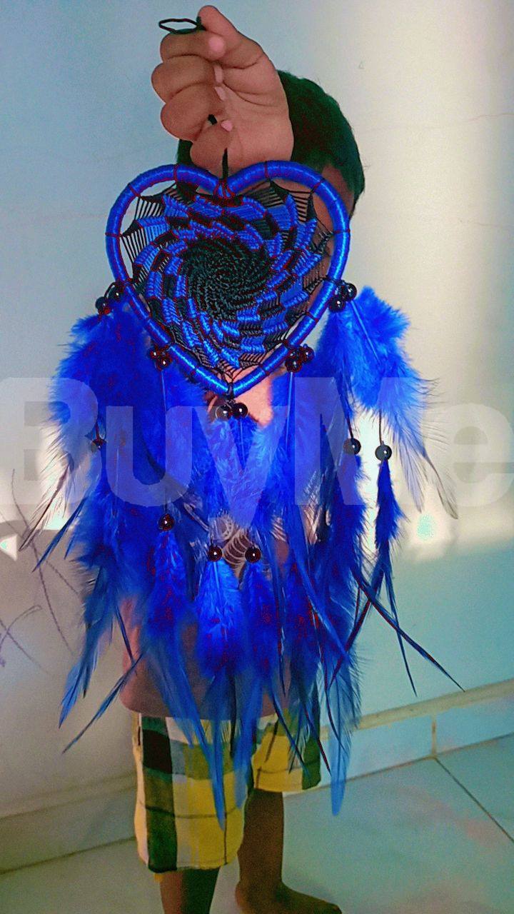 DREAM CATCHER - BLUE AND BLACK - LARGE