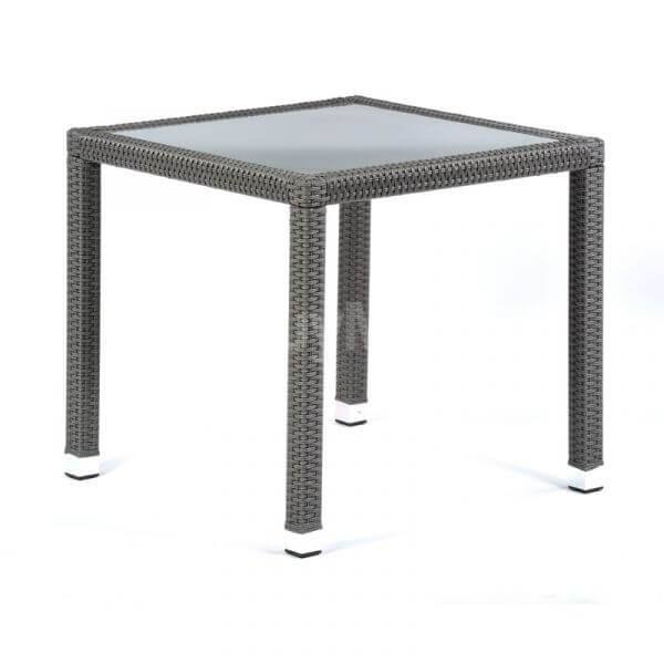 ZENA OUTDOOR RATTAN GLASS TABLE