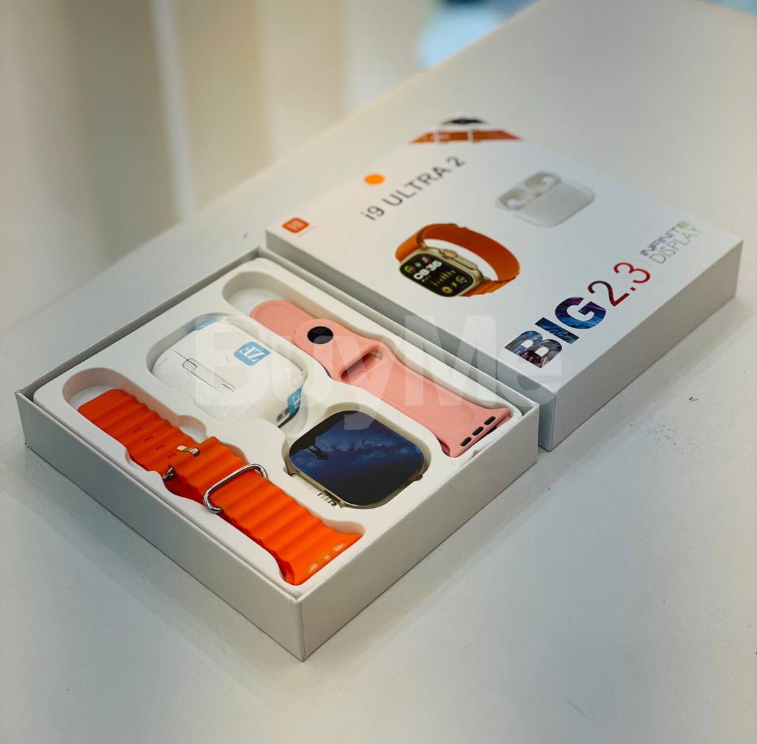 I9 ULTRA 2 BIG 2.3 ULTRA SMART WATCH 49MM ONE SIZE - ORANGE STRAP