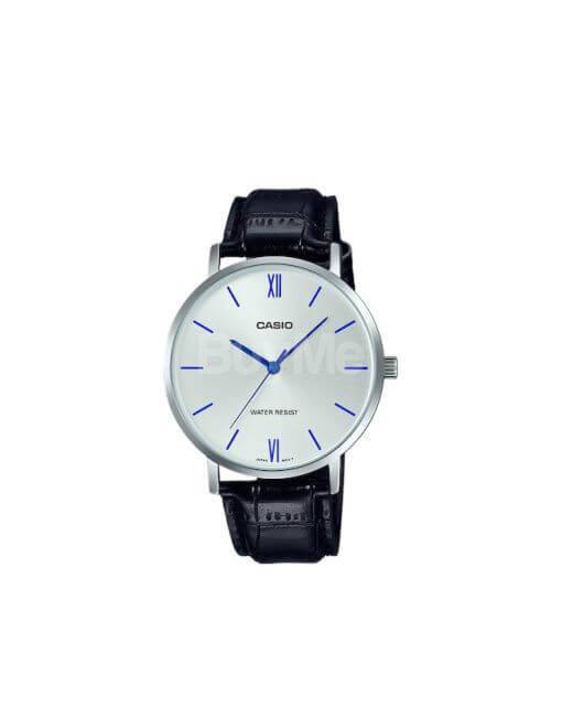 CASIO-MENS WATCH - LEATHER BAND