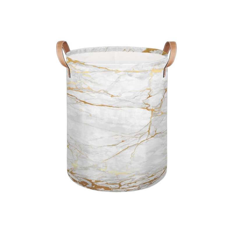 HOUSE MARBLE PRINT LAUNDRY BASKET