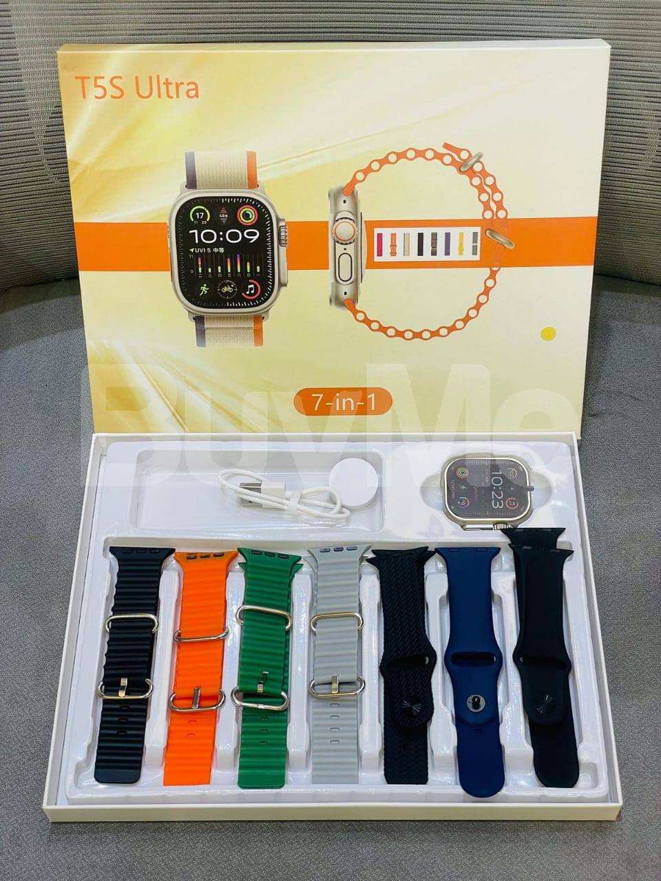 T5S ULTRA SMART WATCH 49MM ONE SIZE | UNISEX 7 IN 1 BANDS