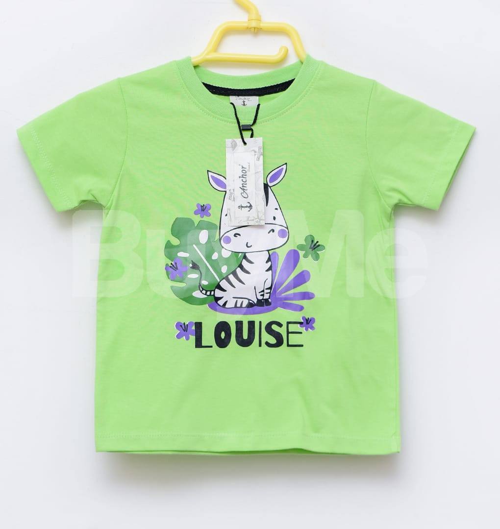 CASUAL PRINTED KID TSHIRT - LIGHT GREEN