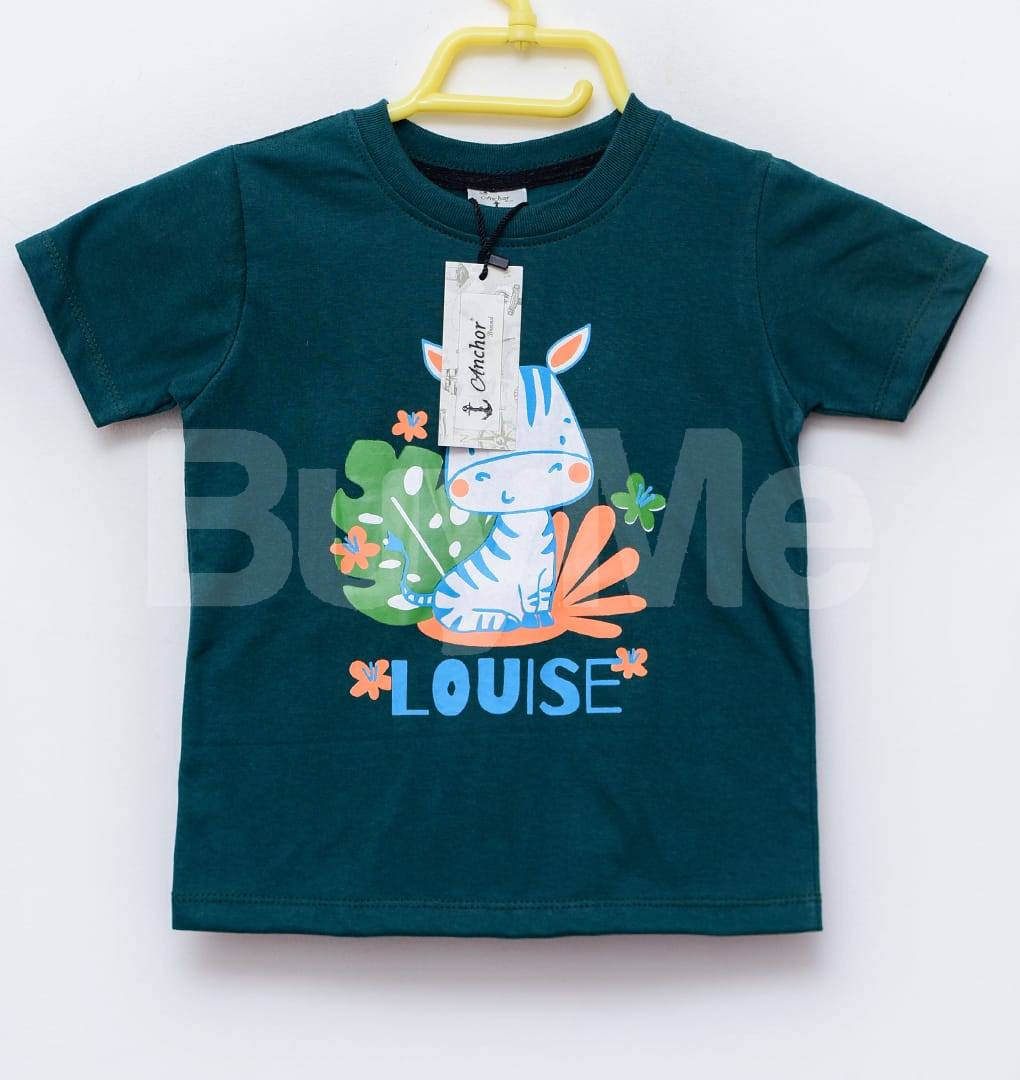 CASUAL PRINTED KID TSHIRT - DARK BLUE