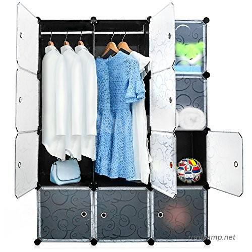 DIY 12 CUBES STORAGE WARDROBE- PLASTIC & STEEL FRAME