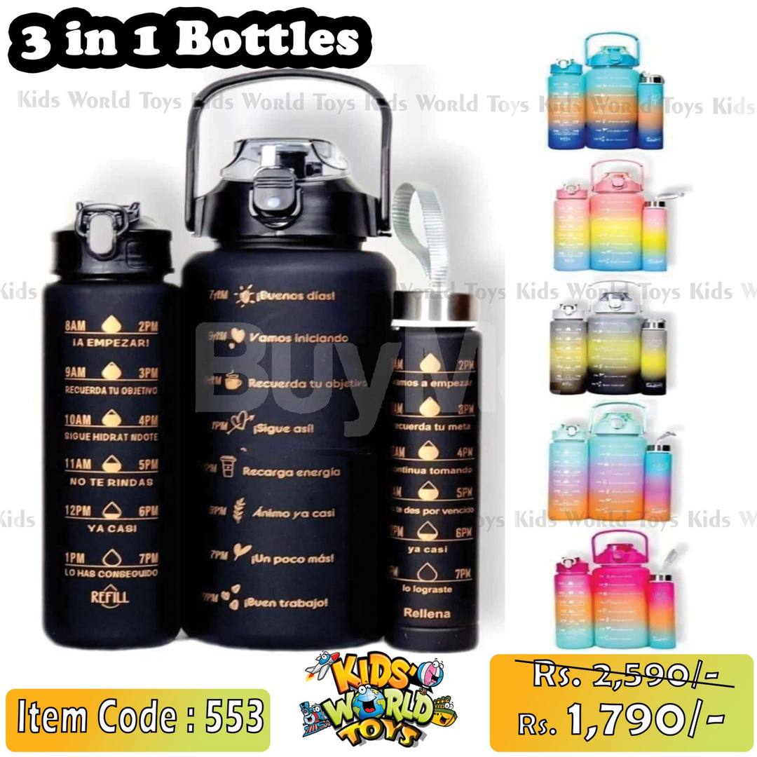 3 IN 1 WATER BOTTLE FOR KIDS
