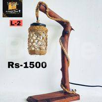 WOODEN CRAFTED LAMP