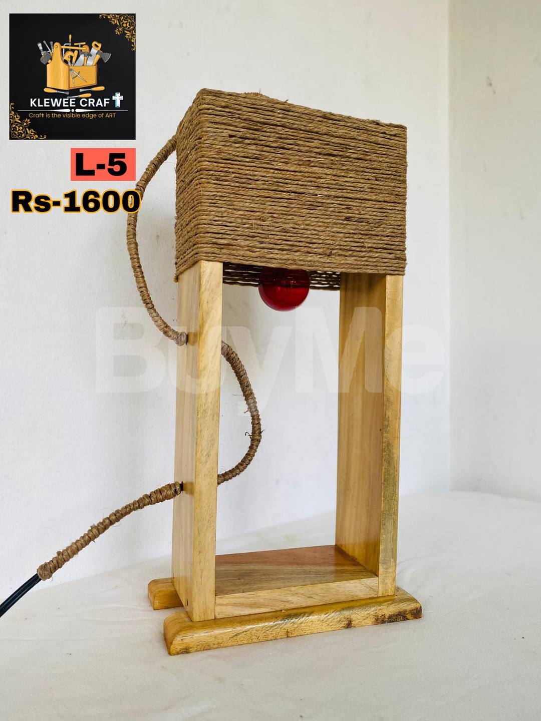 WOODEN CRAFTED DECO-TABLE LAMP