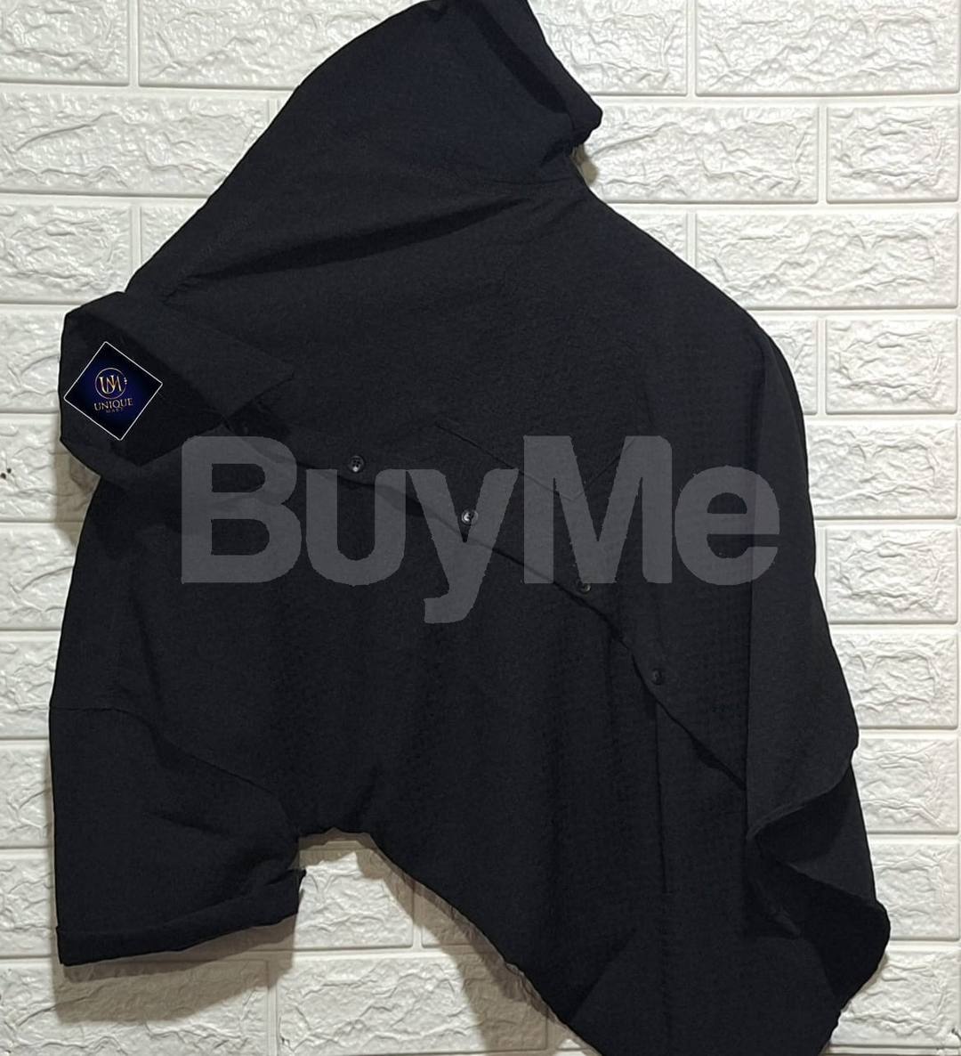 MENS POPCORN SHIRT - BLACK