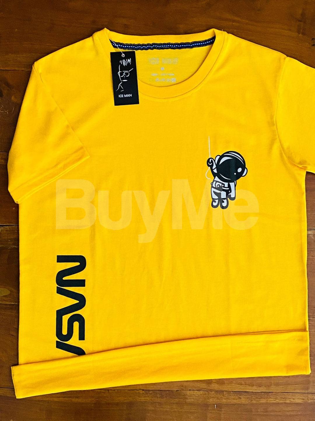 MEN'S CREW NECK T - SHIRT - YELLOW