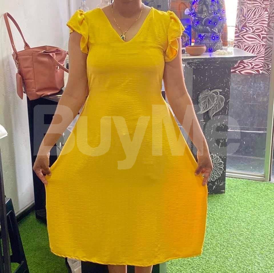 CASUAL YELLOW FROCK