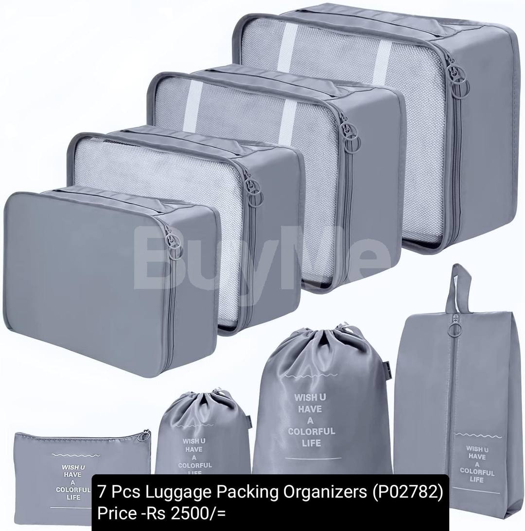 7 PCS LUGGAGE PACKING ORGANIZERS