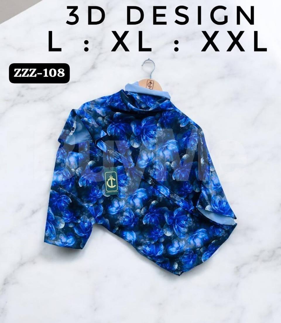 MENS HAWAIN SHIRT - 3D DESIGN