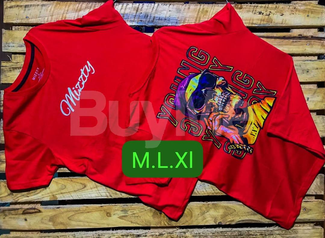 DOUBLE SIDE PRINTED T-SHIRT - RED