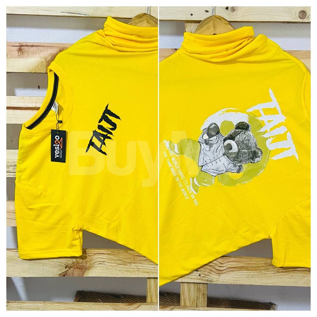 CREW NECK T-SHIRT - YELLOW