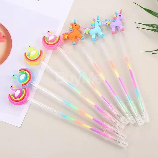 6 COLORS UNICORN KAWAII BEAUTIFUL RAINBOW GEL PEN