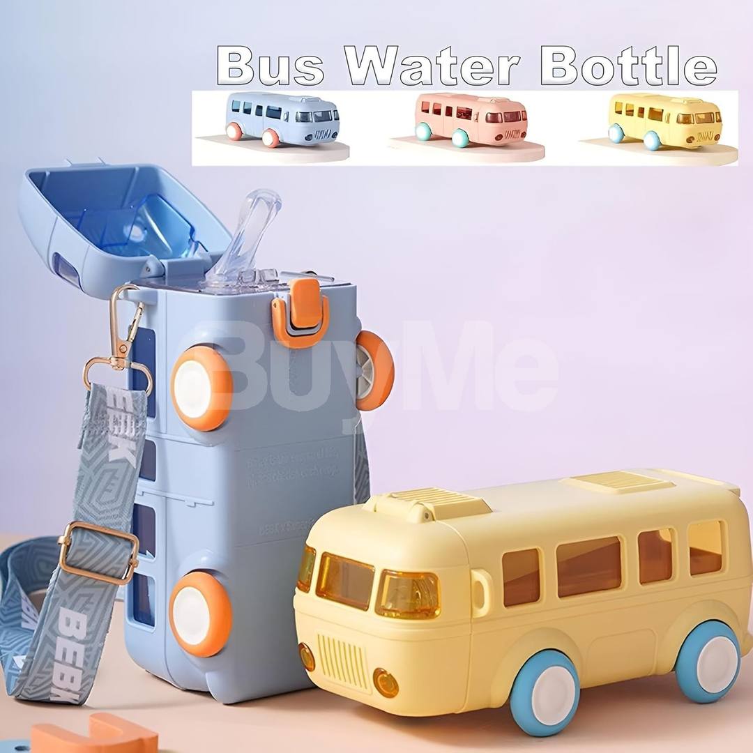BUS SHAPED KIDS WATER BOTTLE - 500ML