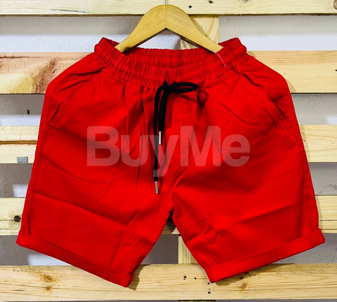 COTTON FABRIC SHORT - RED