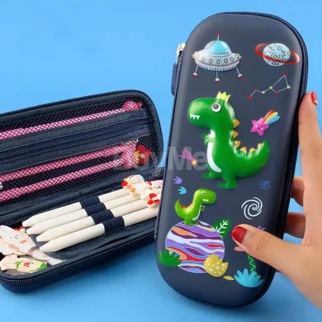 WATERPROOF PENCIL CASE 3D HARD ZIPPER STATIONERY