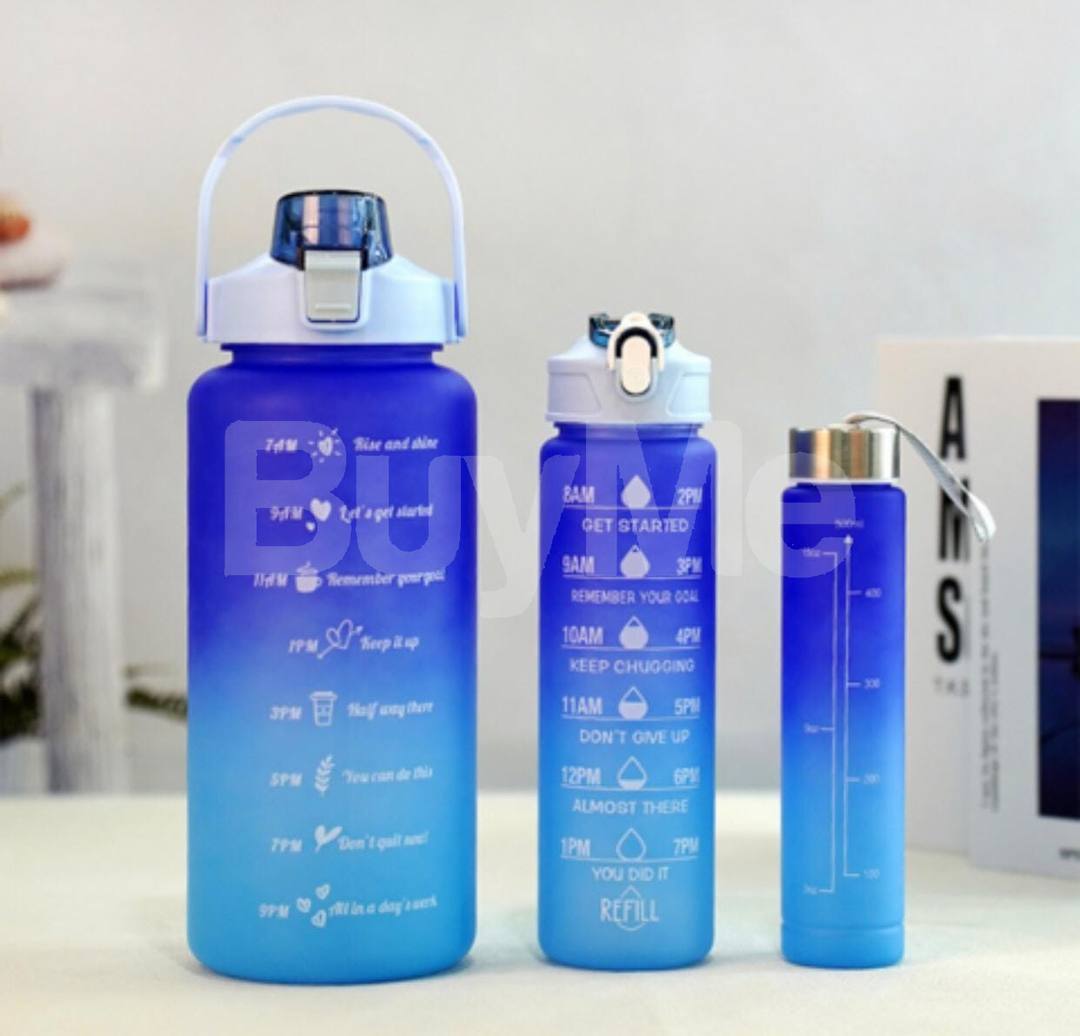 3 IN 1 BOTTLE - DARK BLUE & LIGHT BLUE MIX