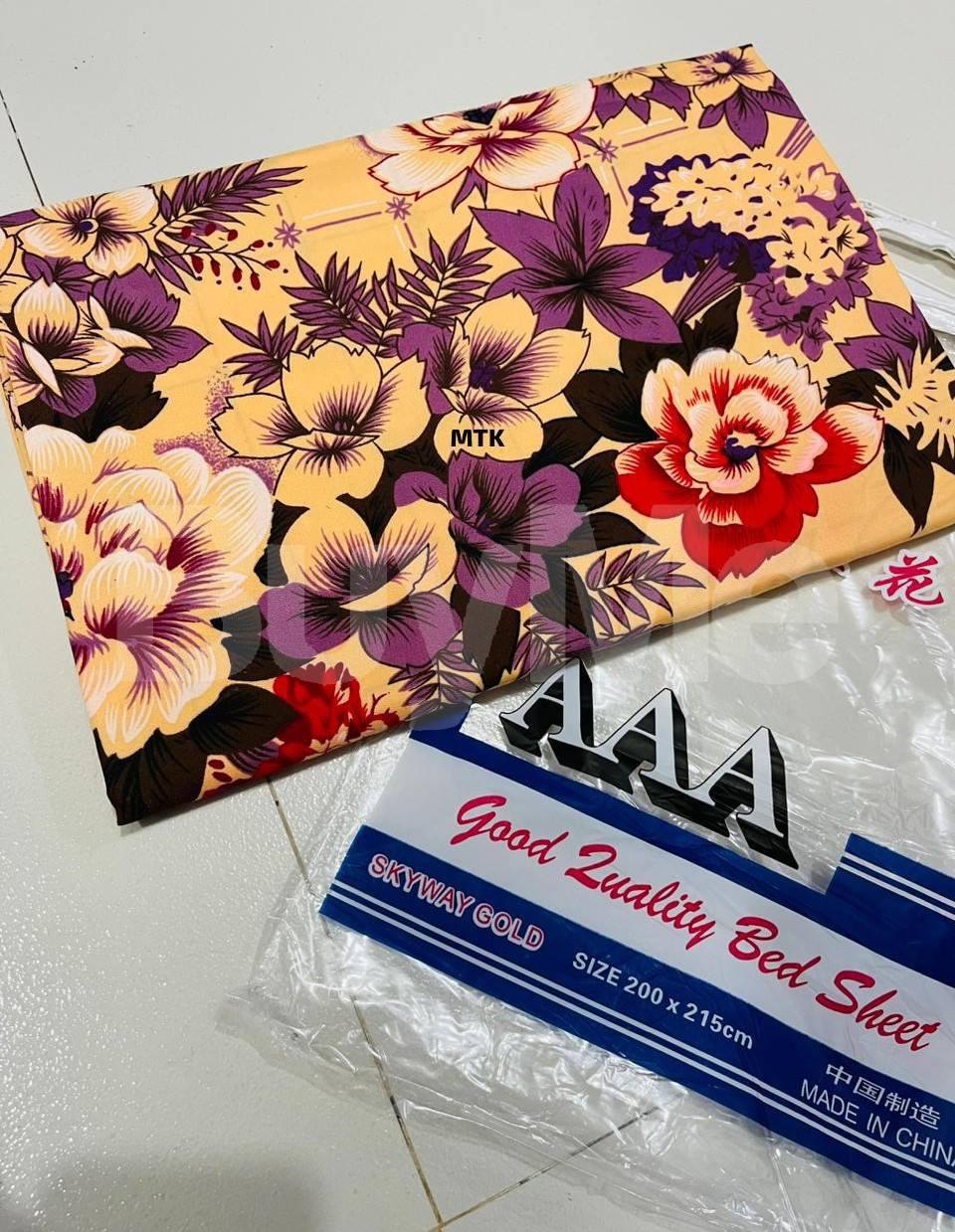 CHINA BEDSHEET DOUBLE SIZE - CREAM