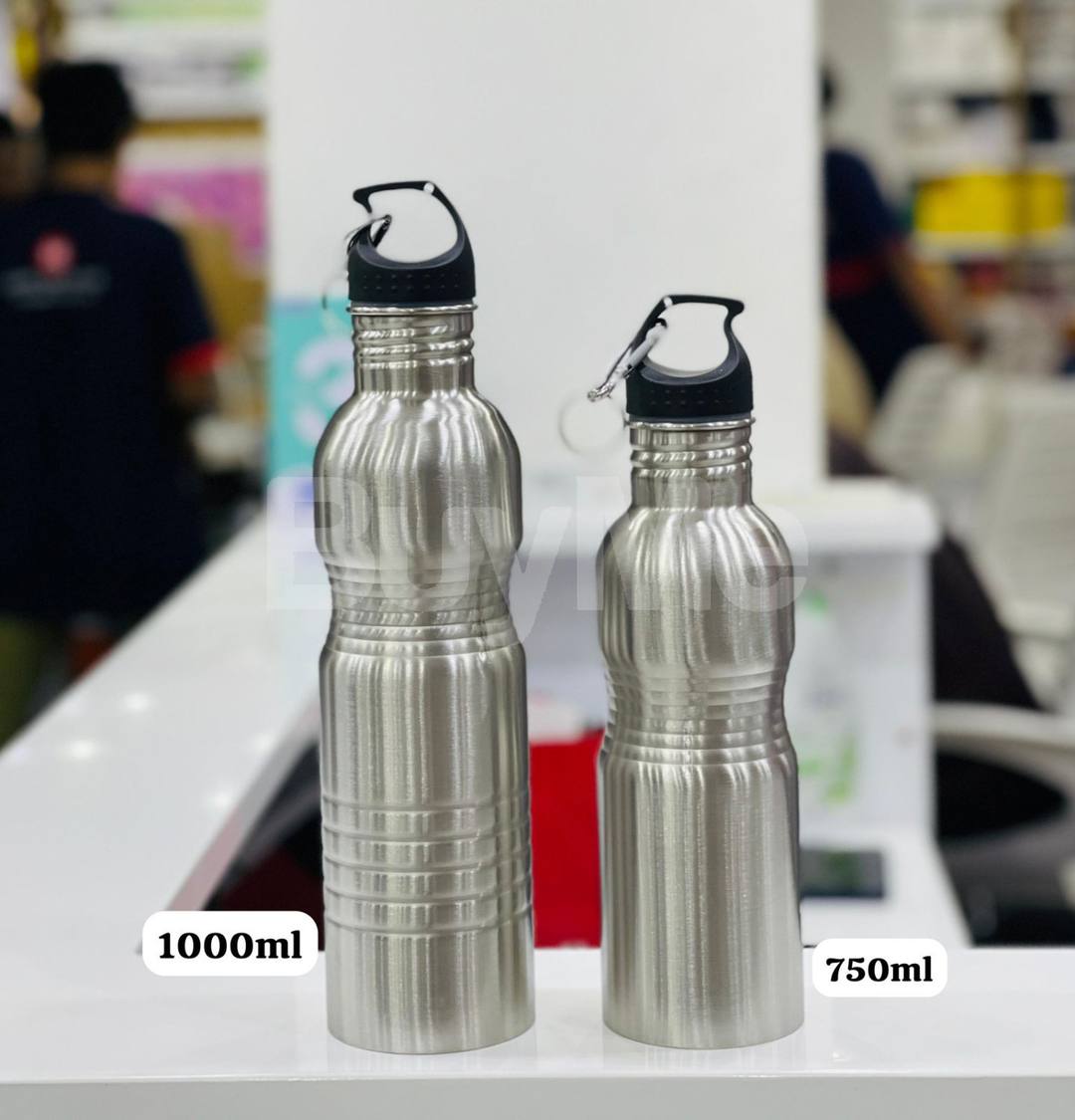 SILVER STEEL FASHION WATER BOTTLE FOR SALE