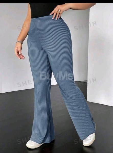 LADIES BELL BOTTOM - POWDER BLUE