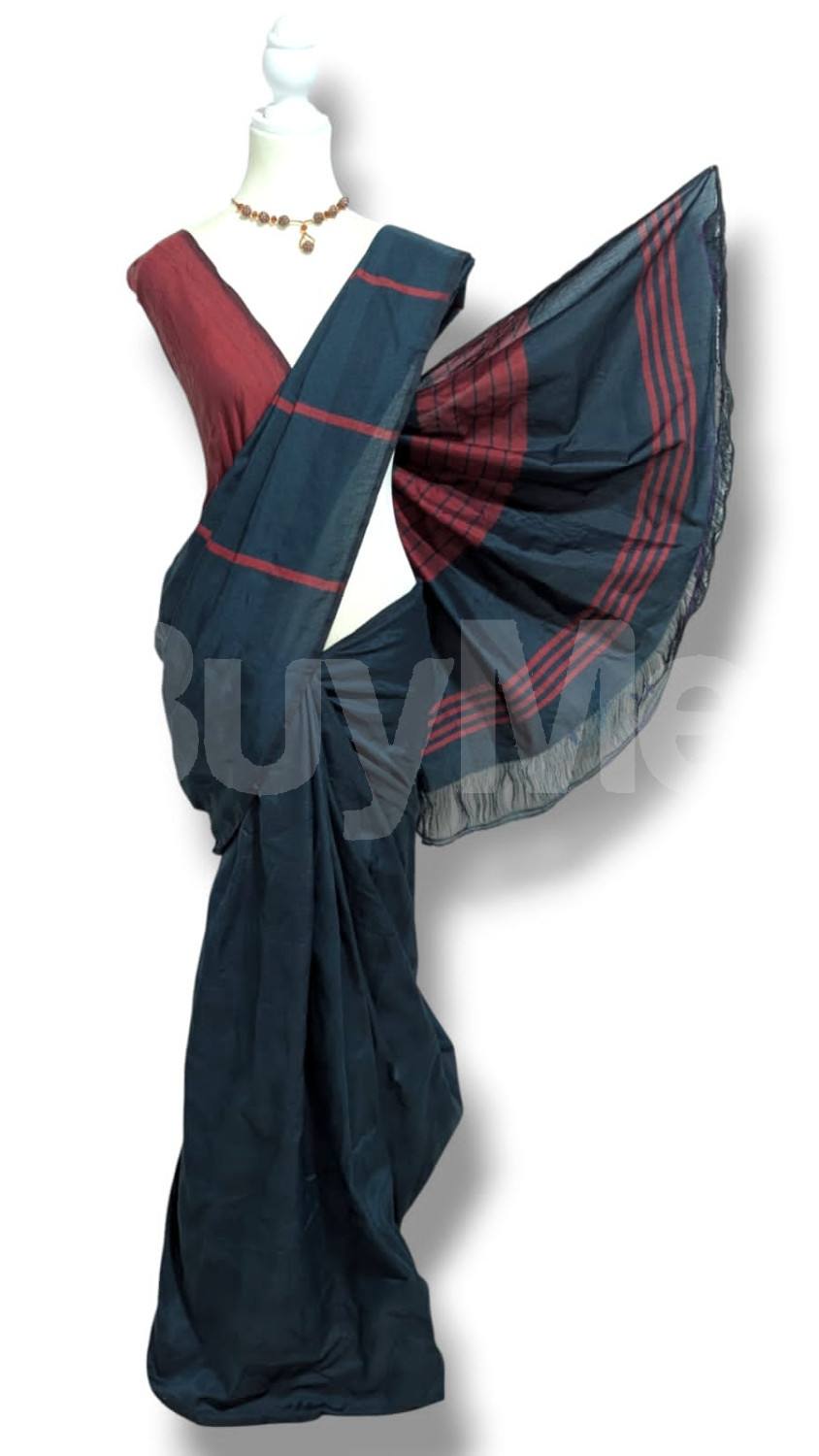 COTTON POLYESTER MIXED HANDLOOM SAREE