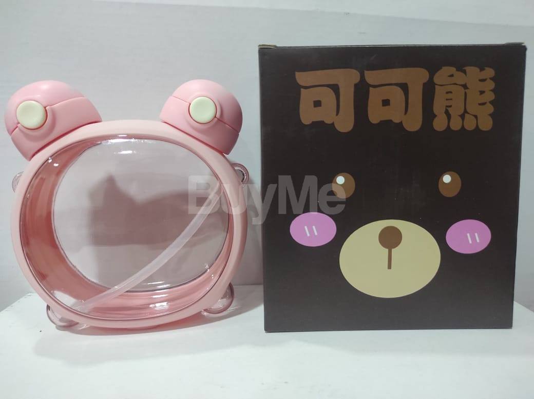 BEAR FACE WATER BOTTLE - PINK