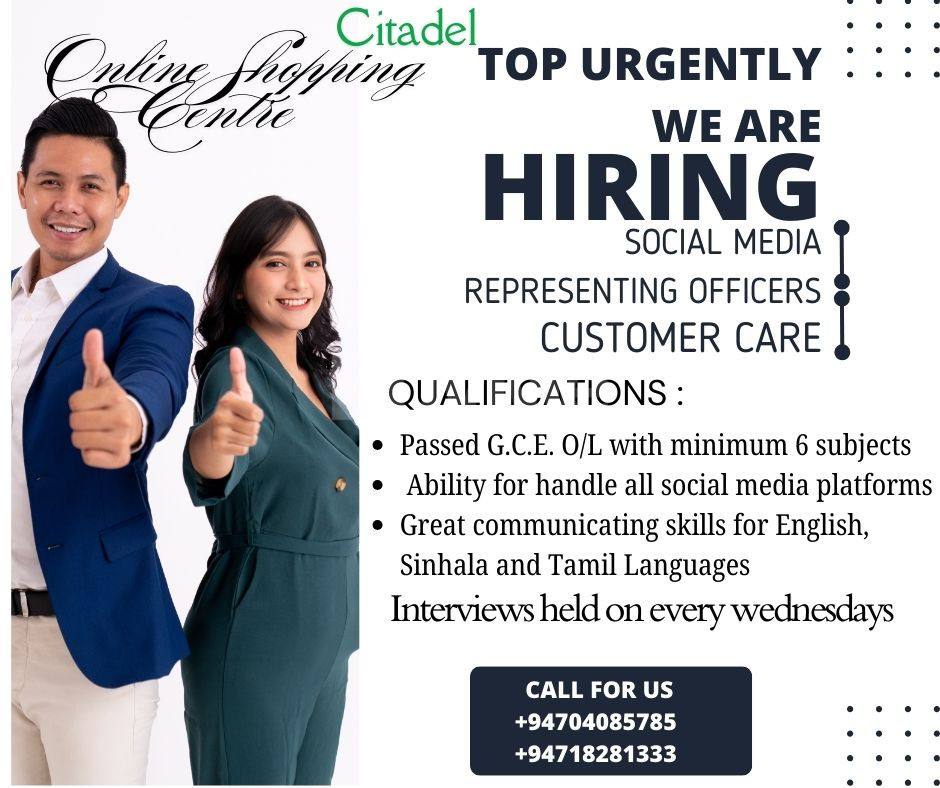 SOCIAL MEDIA REPRESENTING OFFICERS & CUSTOMER CARE EXECTIVES