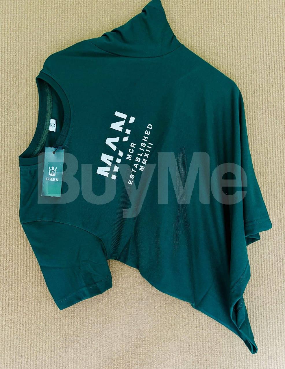 CREW NECK T SHIRT -GREEN