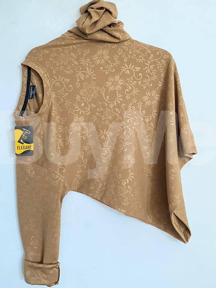 LONG SLEEVE T SHIRT - LIGHT BROWN