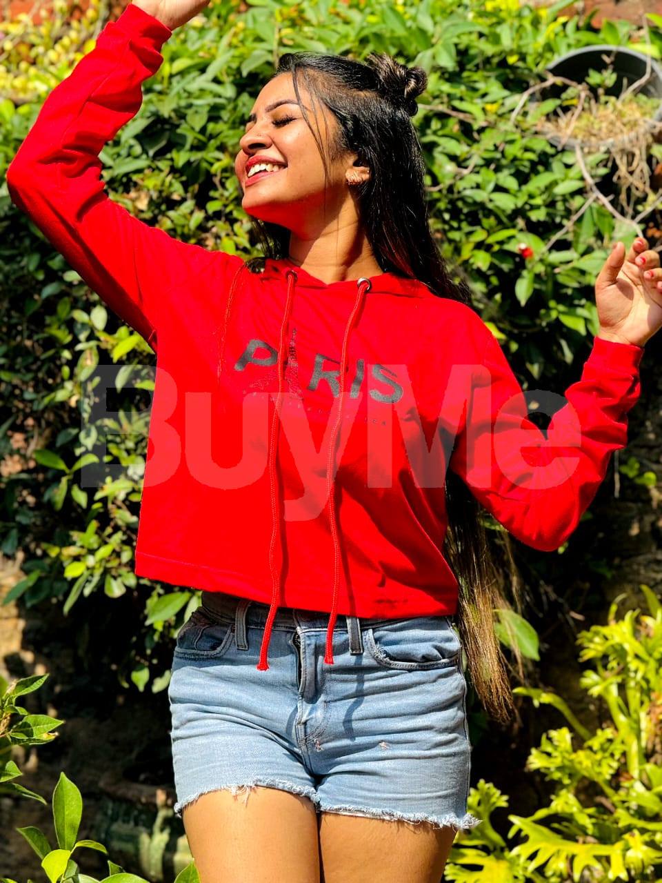 PARIS HOODIE - (RED)